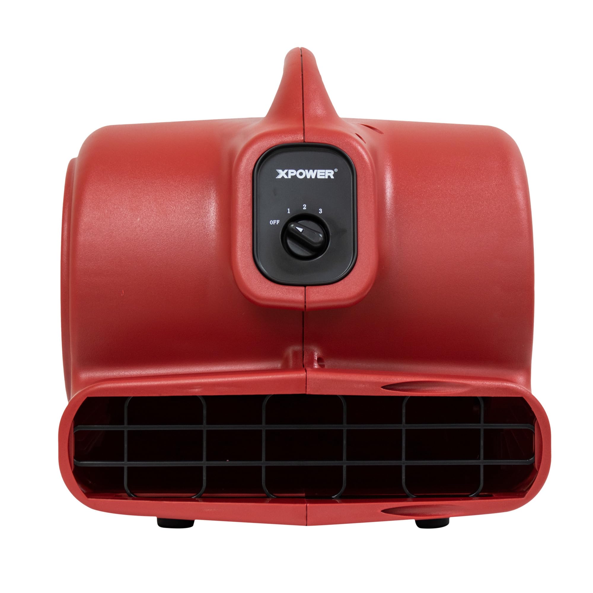 1/3 HP XPOWER 3 Speed Air Mover w/GFCI Power Outlets, Fan Type Carpet Blowers, Fan Diameter 8.25 in, Air Delivery 2400 cfm, Model# X-600A-Red