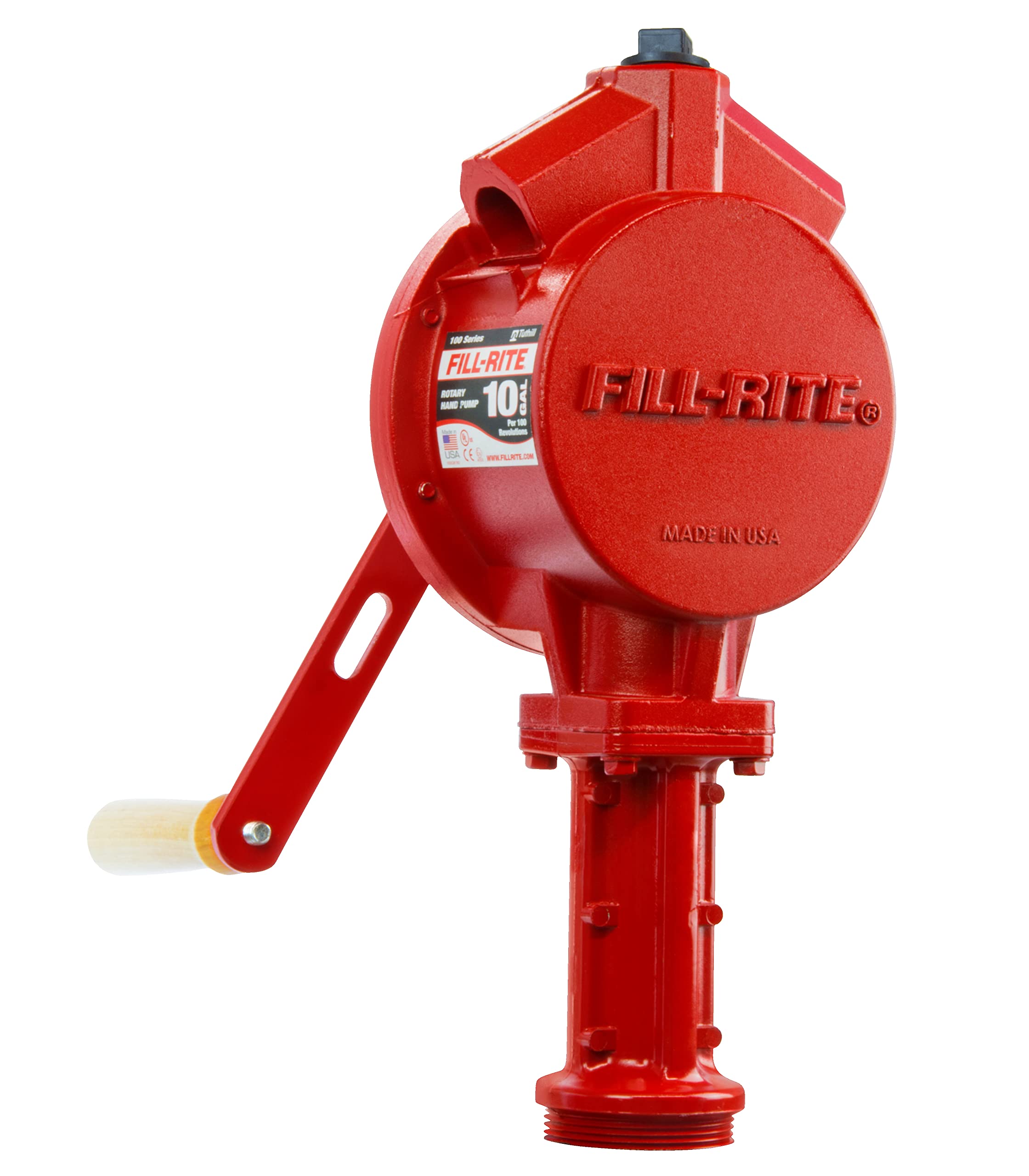 Fill-Rite Fuel Transfer FR110 Rotary Hand Pump (Pump Only w/Vacuum Breaker)
