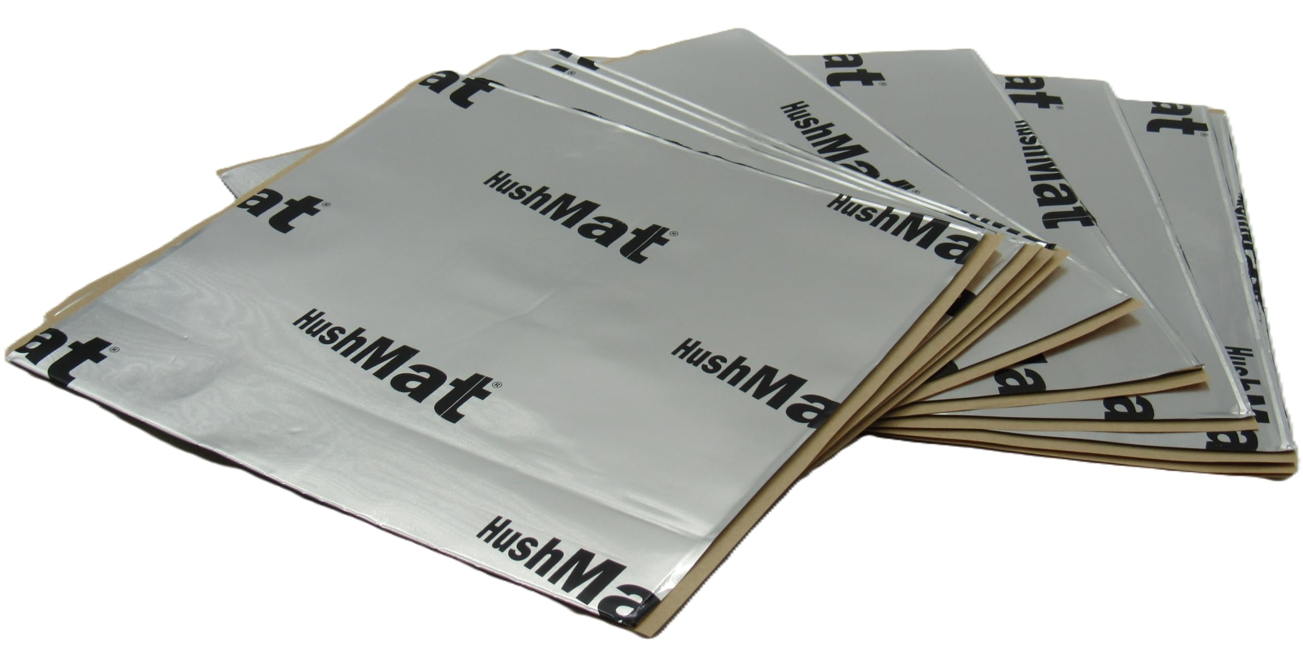 HushMat Door Kit 10201 - 10 Sheets of 12" x 12" Silver Ultra Sound Deadening & Thermal Insulation - 10 Sq. Ft.