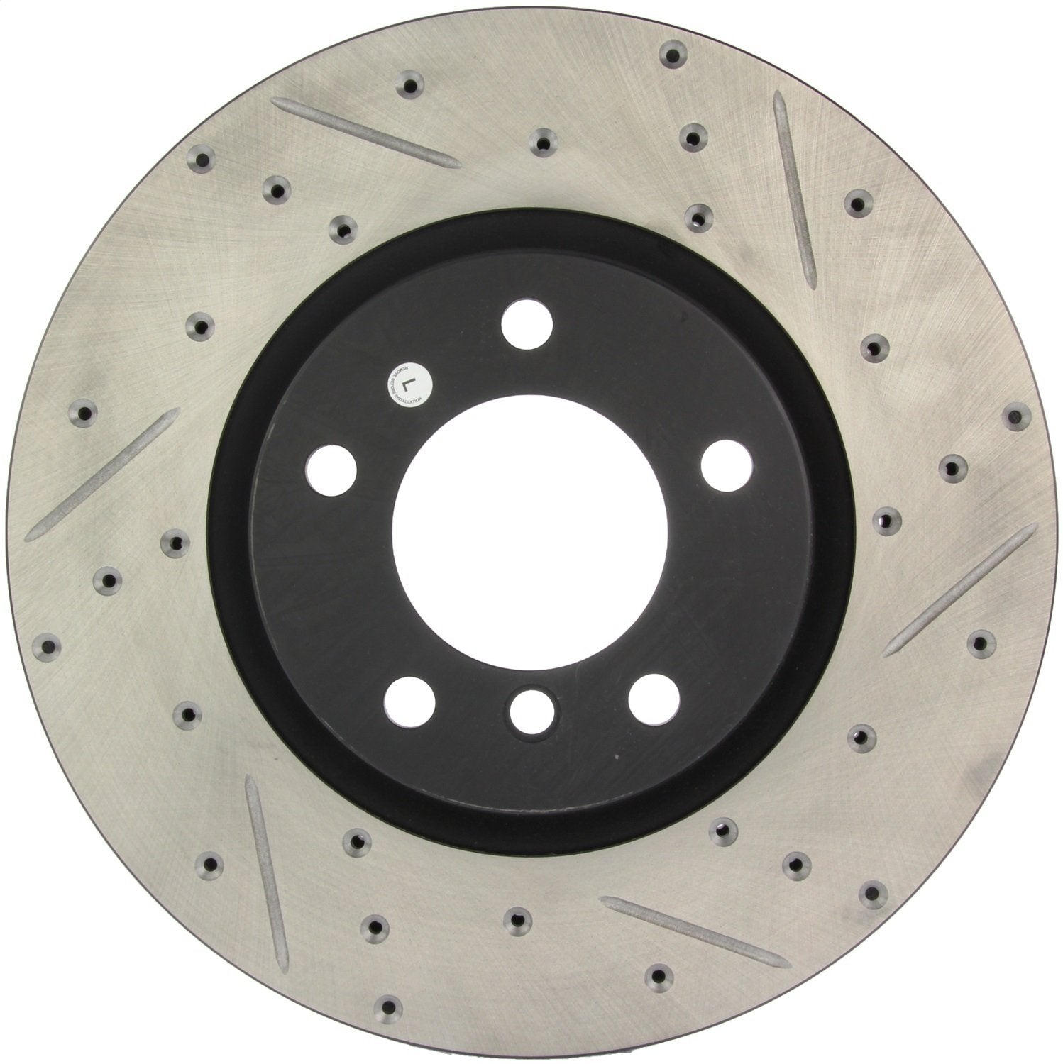 StopTech Centric 127.34038L Sport Drilled/Slotted Brake Rotor (Front Left), 1 Pack