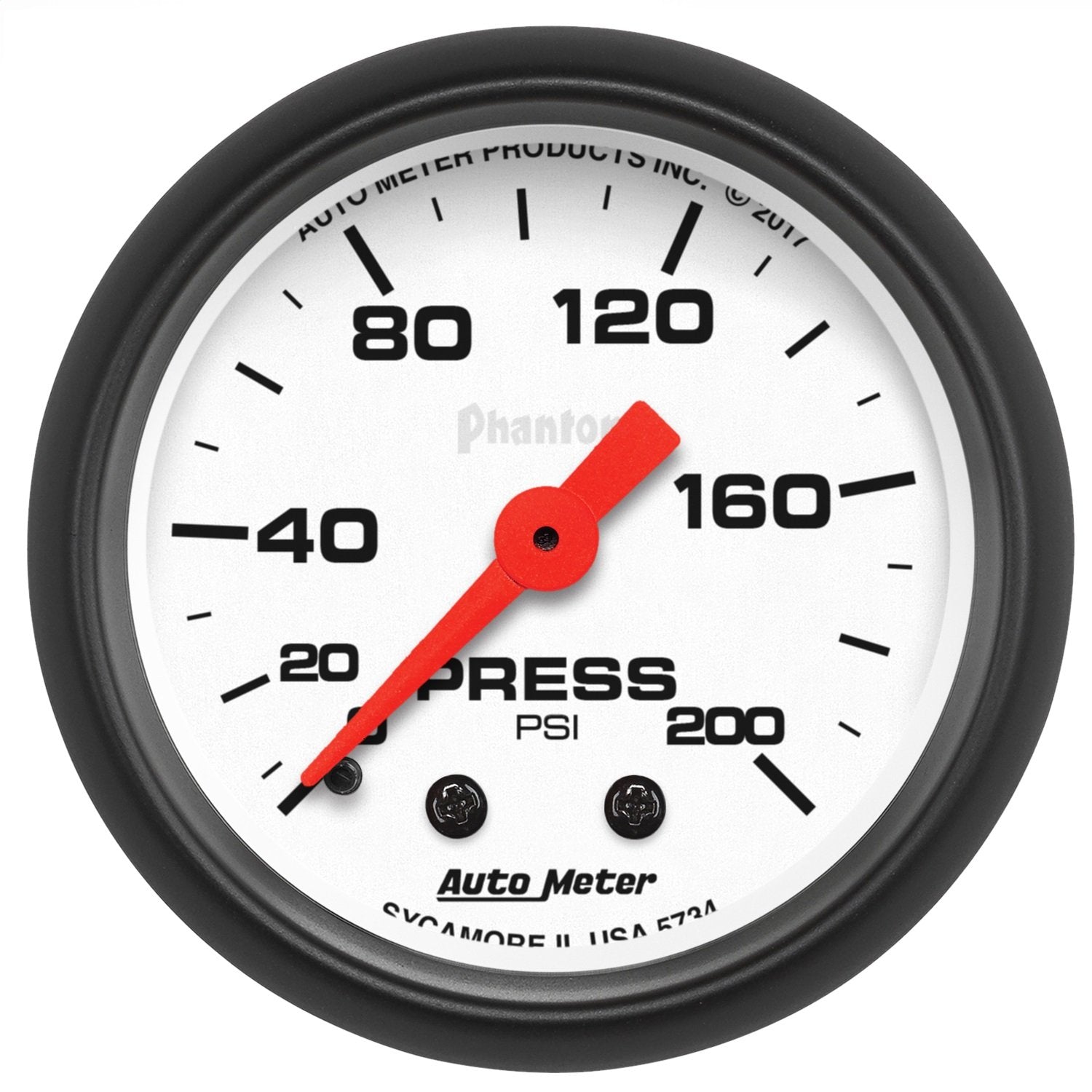 Pressure AutoMeter 5734 Gauge, 2 1/16", 200Psi, Mechanical, Phantom