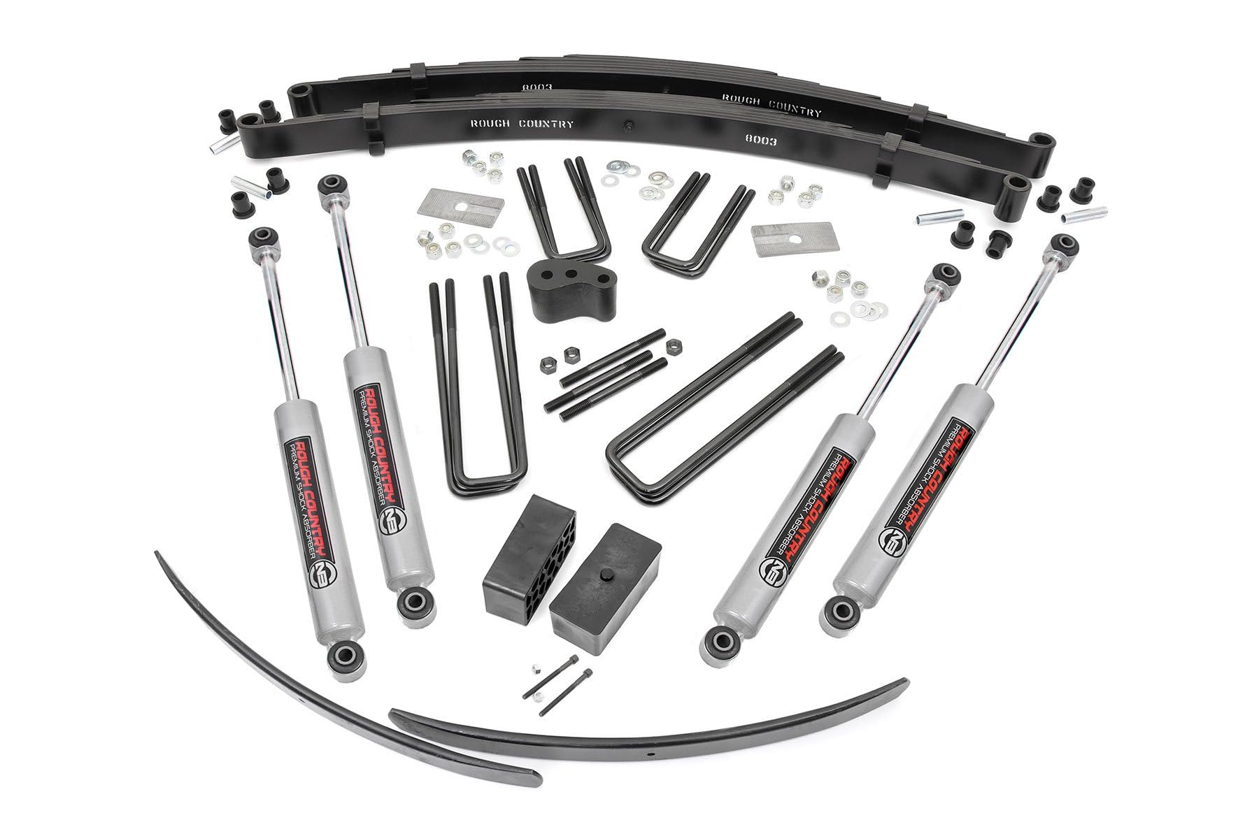 4" Lift Kit Rough Country for 1974 Dodge Ramcharger 4WD | Dana 44-315.20