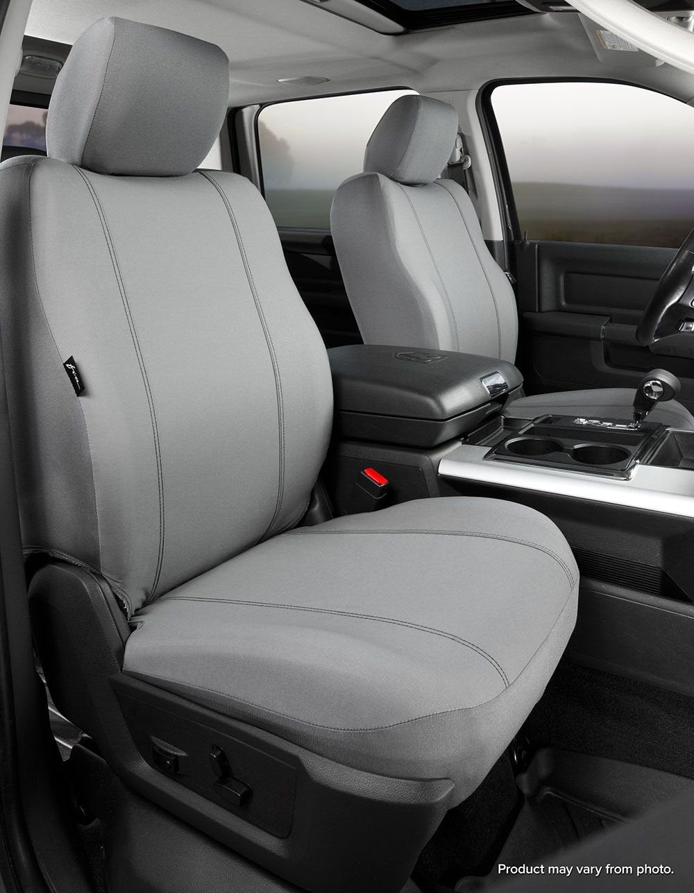 Custom Fit FIA SP87-26 GRAY Front Seat Cover Bucket Seats - Poly-Cotton, (Gray)