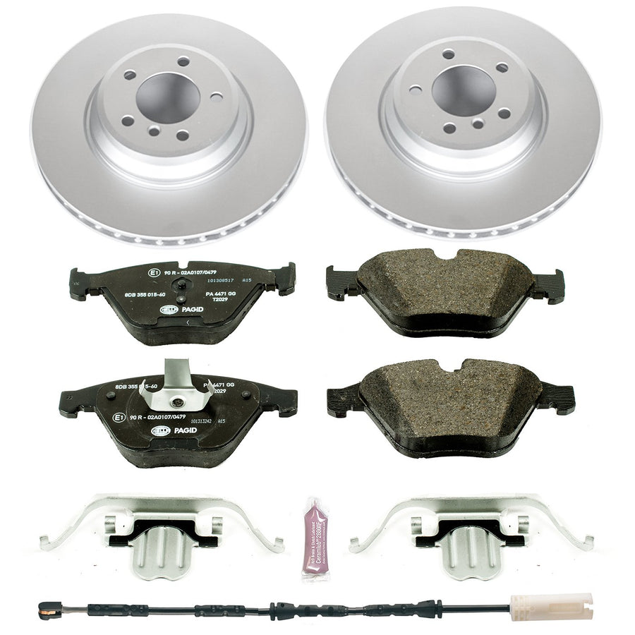 Power Stop ESK6055 Euro-Stop Front Brake Kit For BMW 335d 2011, BMW 335i 2011-2013, BMW 335i xDrive 2013, BMW 335is 2011-2013 [Model Specific]