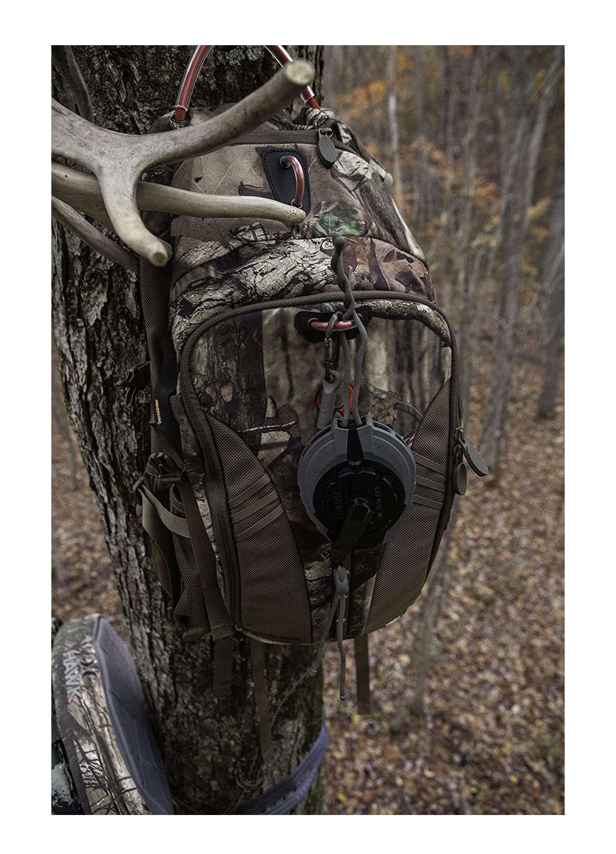 Hawk Tangle-Free Compact Slim-Line Design Speed Retract Hoist Reel for Tree Stand-Based Hunters - One Size