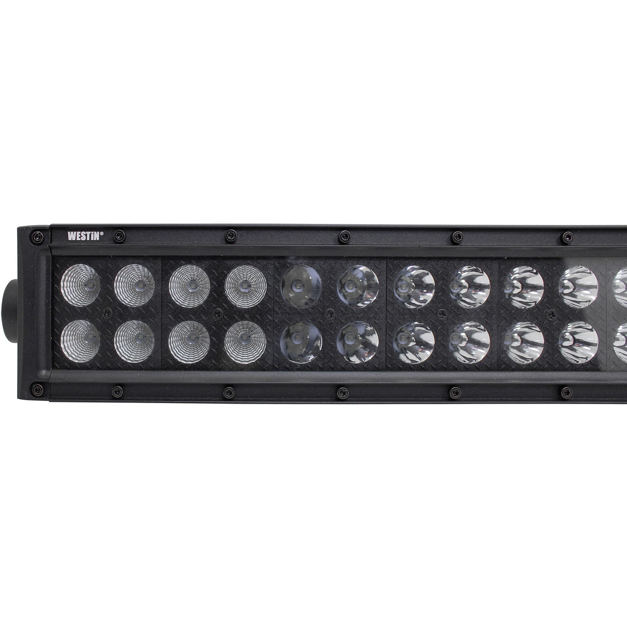 B-Force 09-12212-60C Westin Black Face 30 inch Double Row LED Light Bar with Combo Beam