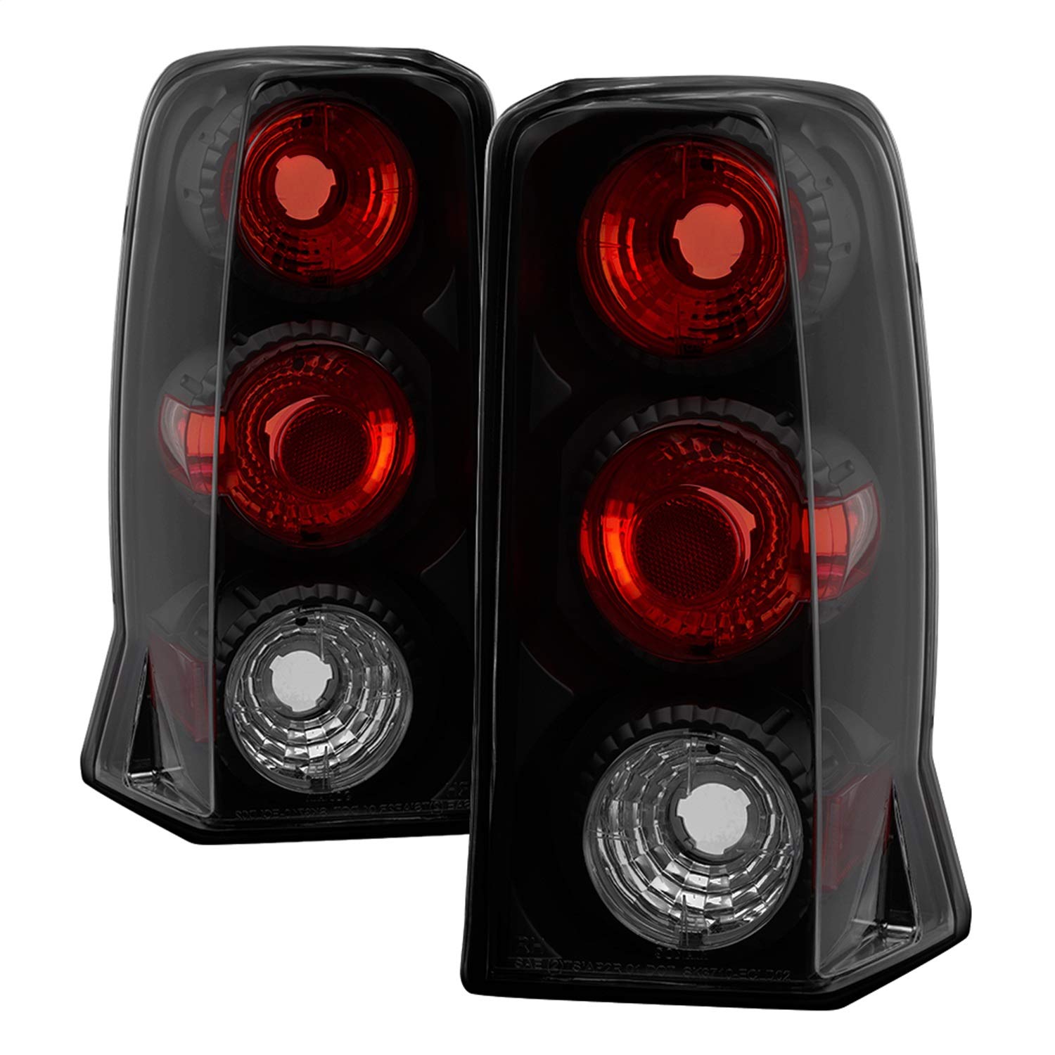 Cadillac Escalade SUV Spyder 5084378 (Not EXT) 02-06 Euro Style Tail Lights - Black Smoke