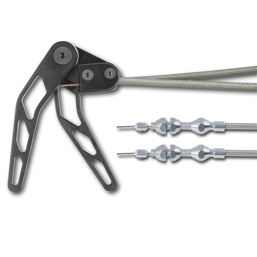 Black Stainless Steel Lokar XCHT-1300HT Combination Hood/Trunk Release