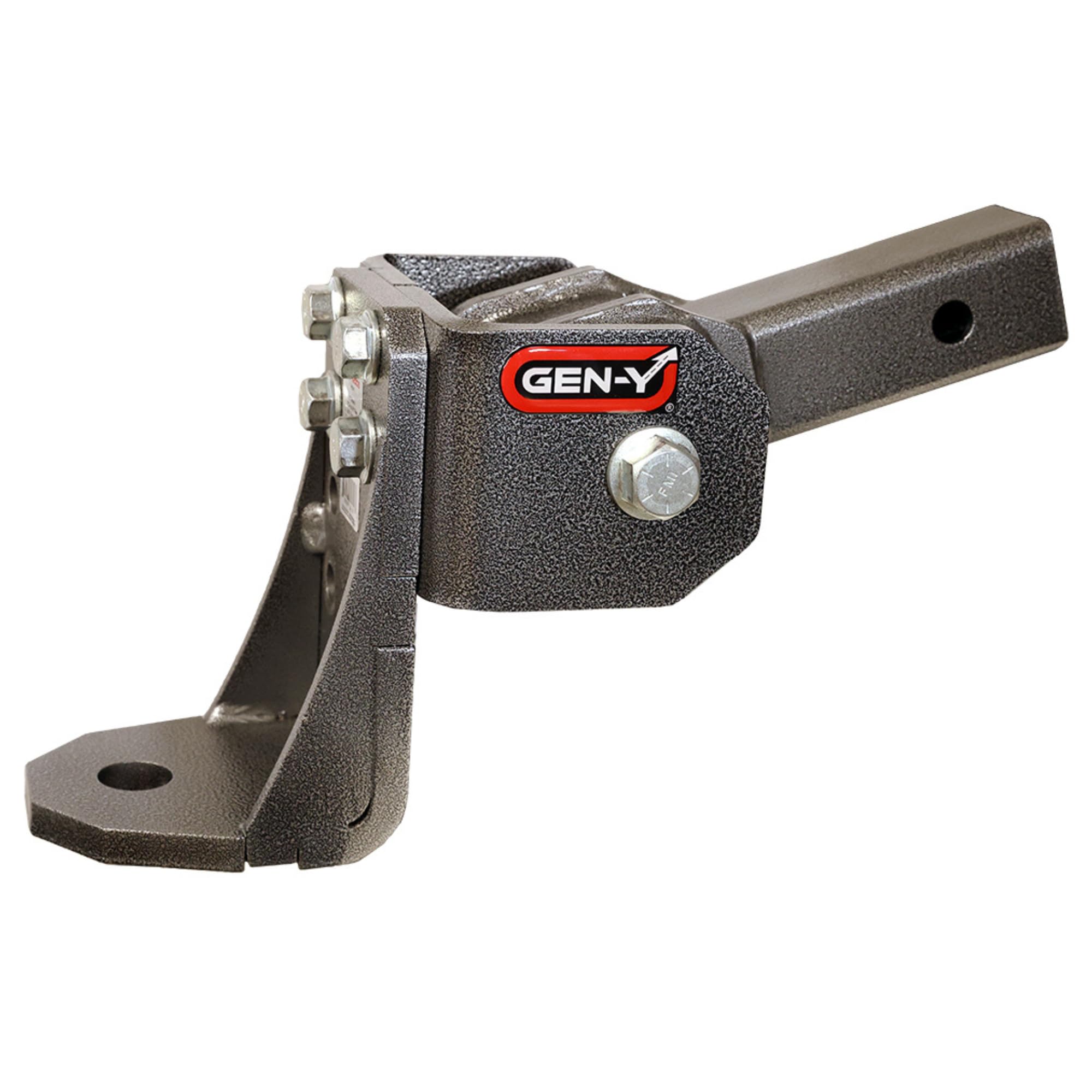 Hitch Ball Mount GEN-Y for 2" Receiver - Ball Platform with 1″ Diameter Mounting Hole, 6" Drop, 7,000 lbs Towing Capacity, 700 lbs Tongue Weight, Silver, Made in USA