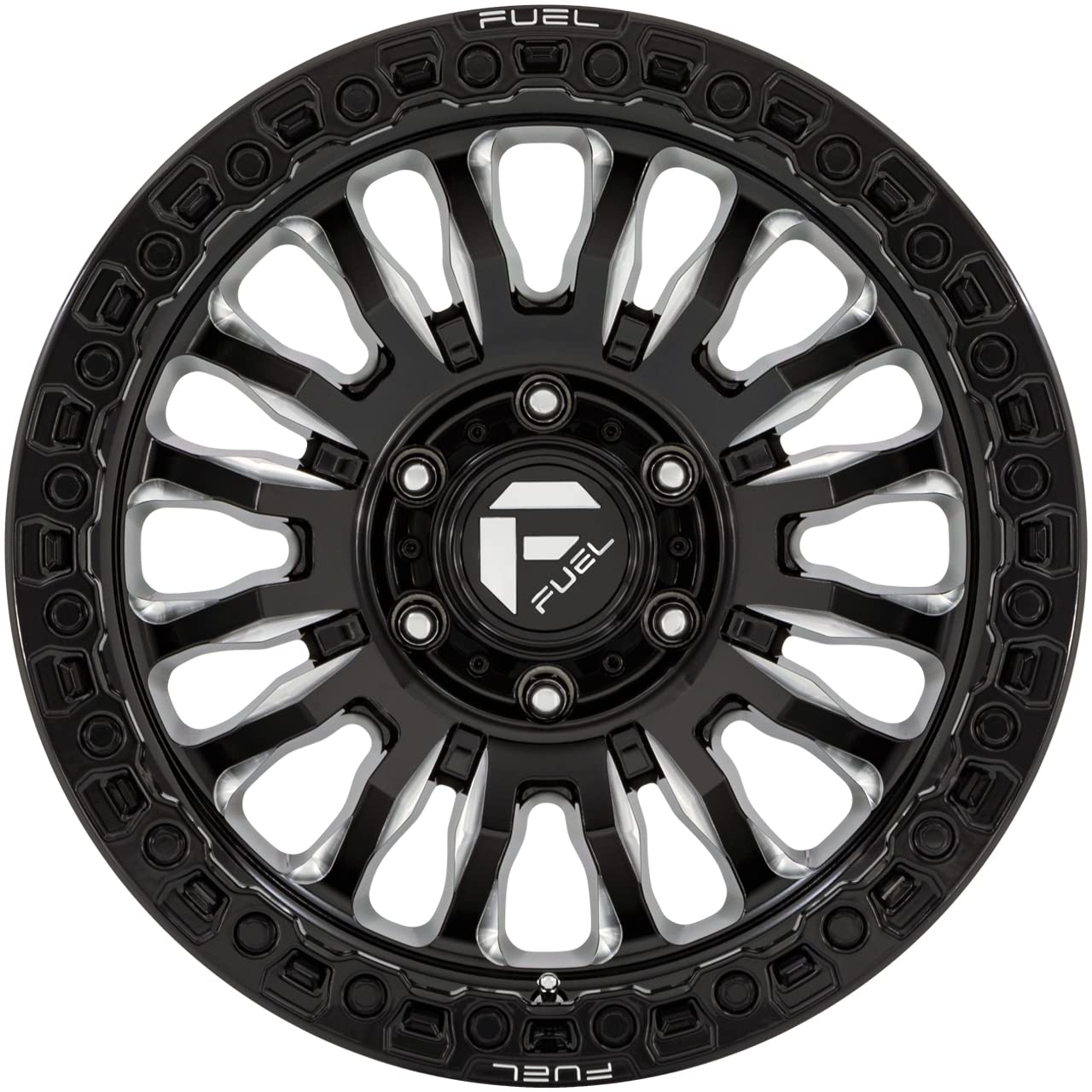 FC857 RINCON FUEL OFF-ROAD 20X9 6X5.5 5.04 1mm GLOSS BLACK MILLED - FC857BE20906801