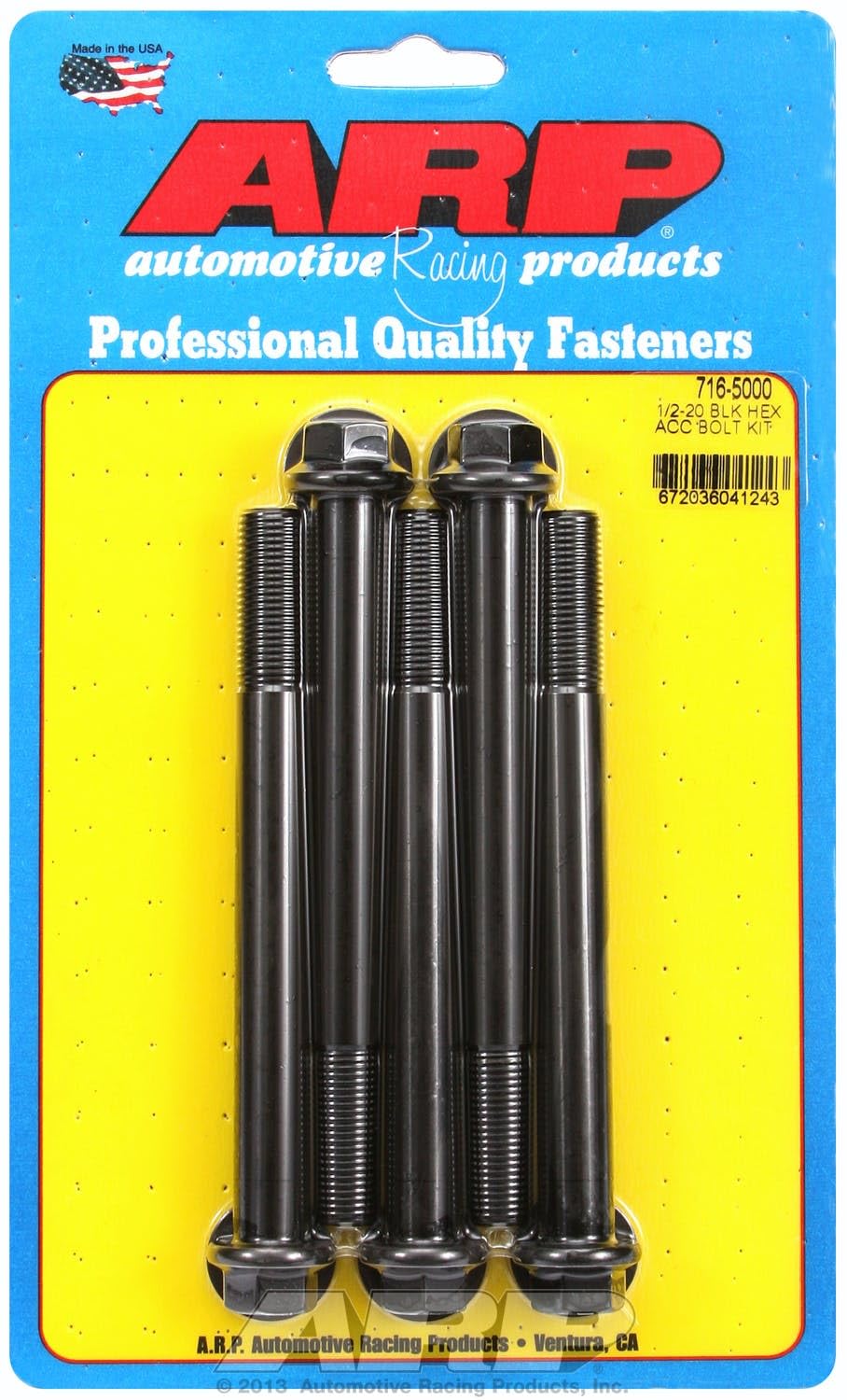 Hex ARP (716-5000) Oxide Bolt, Black