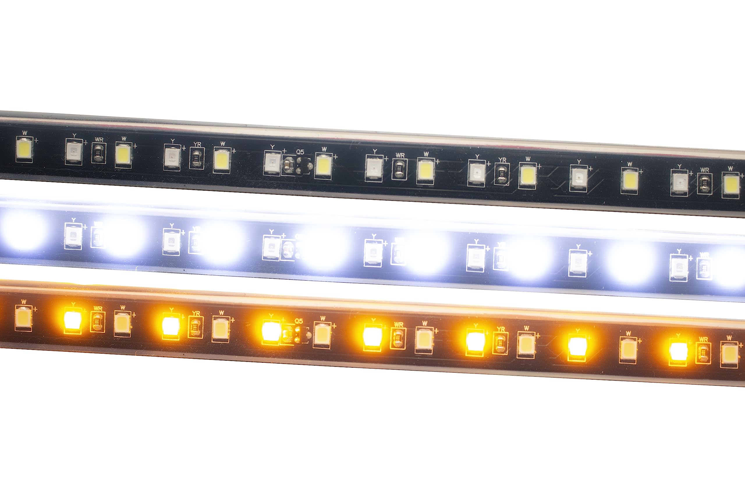 Race Sport Lighting LoPRO RSSBKIT60 60in Sidekick Sequential Running Board LED Strip Kit (White-Amber)