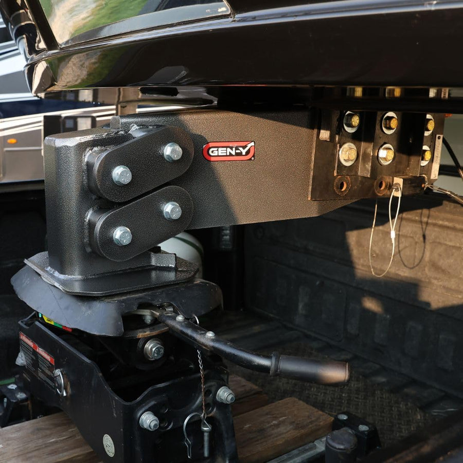 GEN-Y Hitch Fifth Wheel King Pin Box, 4.5K - 6.5K LBS Pin Weight, 30,000 LBS Towing Capacity - Check Fitment Chart