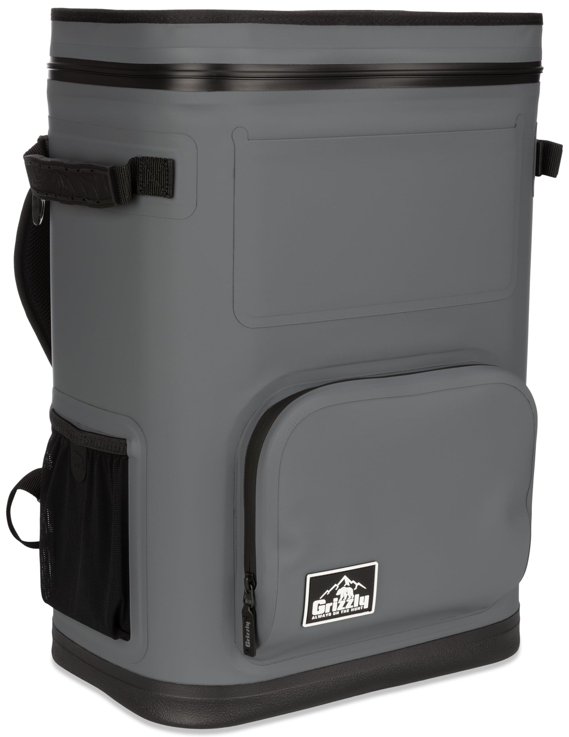 Drifter 24 Grizzly Backpack Cooler, Insulated for Beach Boat Camping Fishing Hunting, 24- Quart Capacity, Stealth Gray