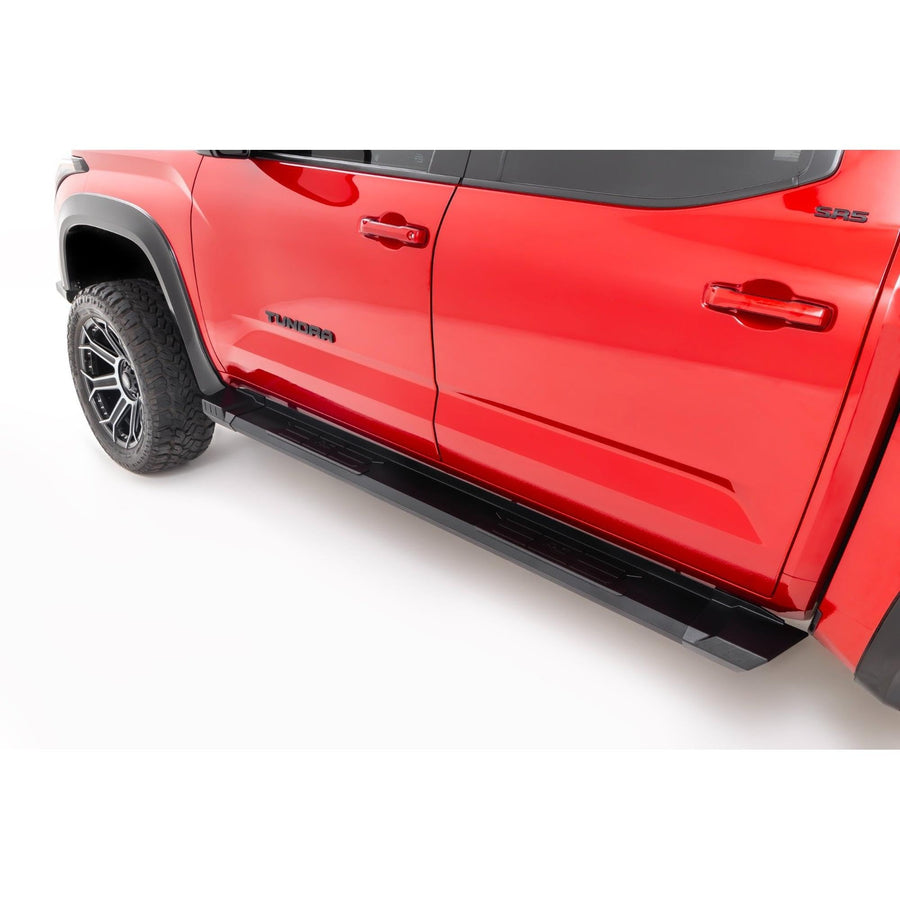 Rough Country Aluminum HD2 Running Boards for Toyota Tundra (2022-2025) CrewMax - 5" Wide Non-Slip Step, Easy Bolt-on Install