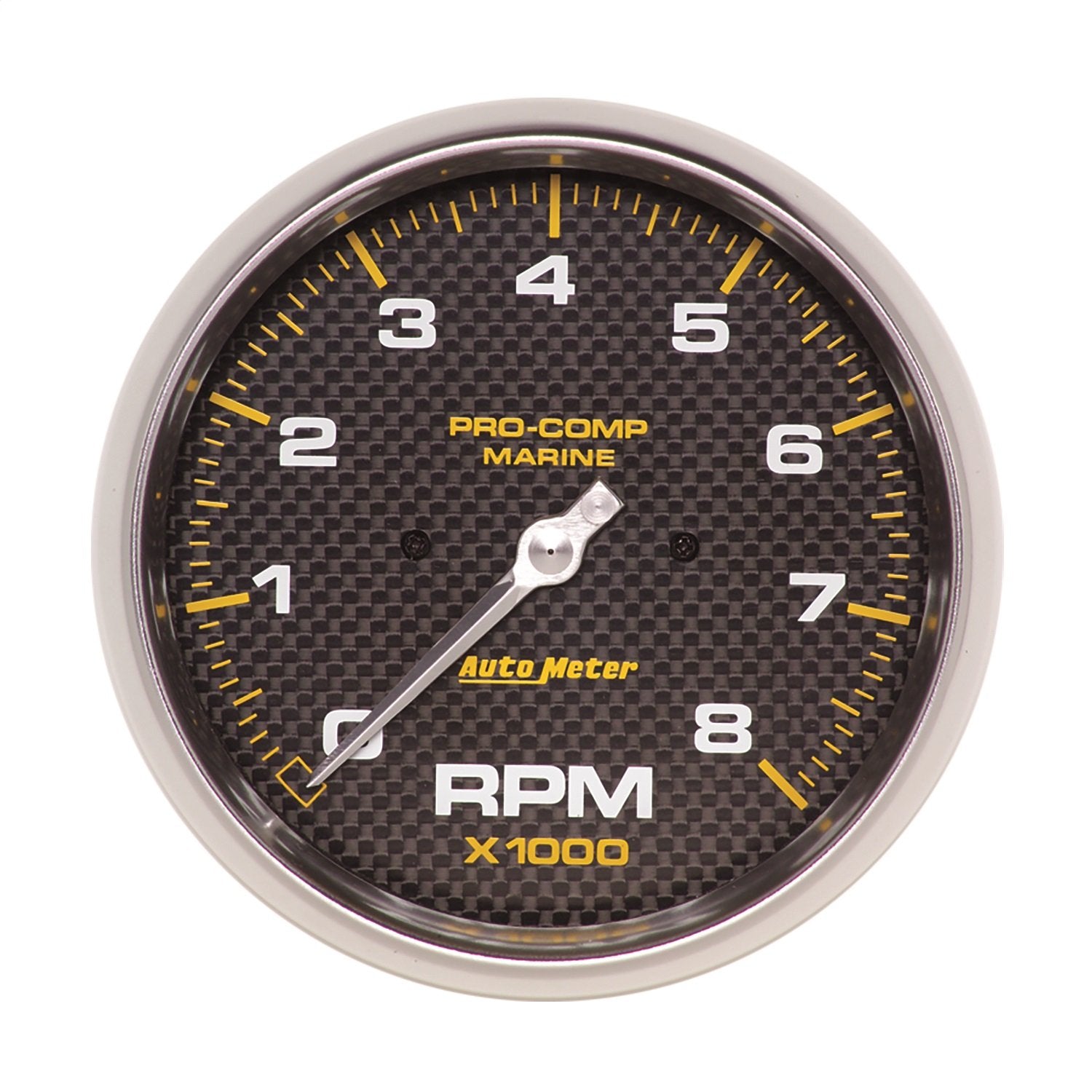 Tachometer, AutoMeter Gauge, 5", 8K RPM, Marine Carbon Fiber (200797-40)