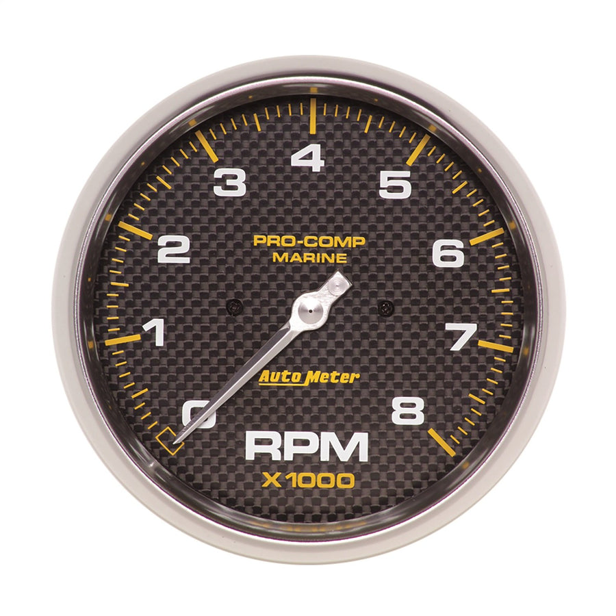 Tachometer, AutoMeter Gauge, 5", 8K RPM, Marine Carbon Fiber (200797-40)