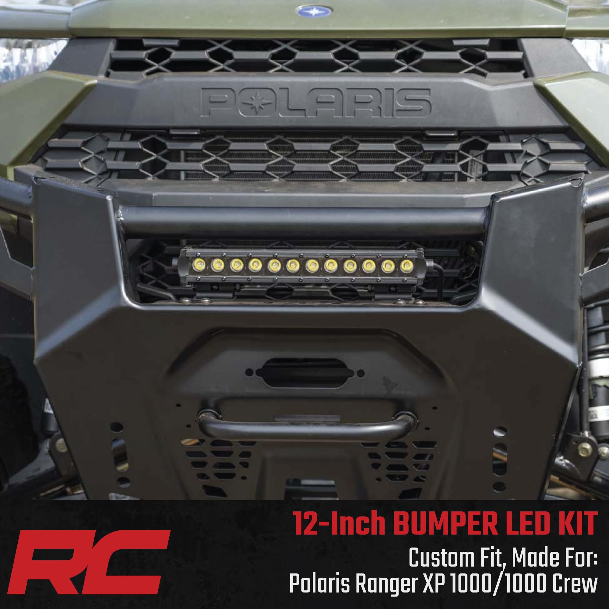 12" Rough Country LED DRL Bumper Kit for Polaris Ranger - 93027