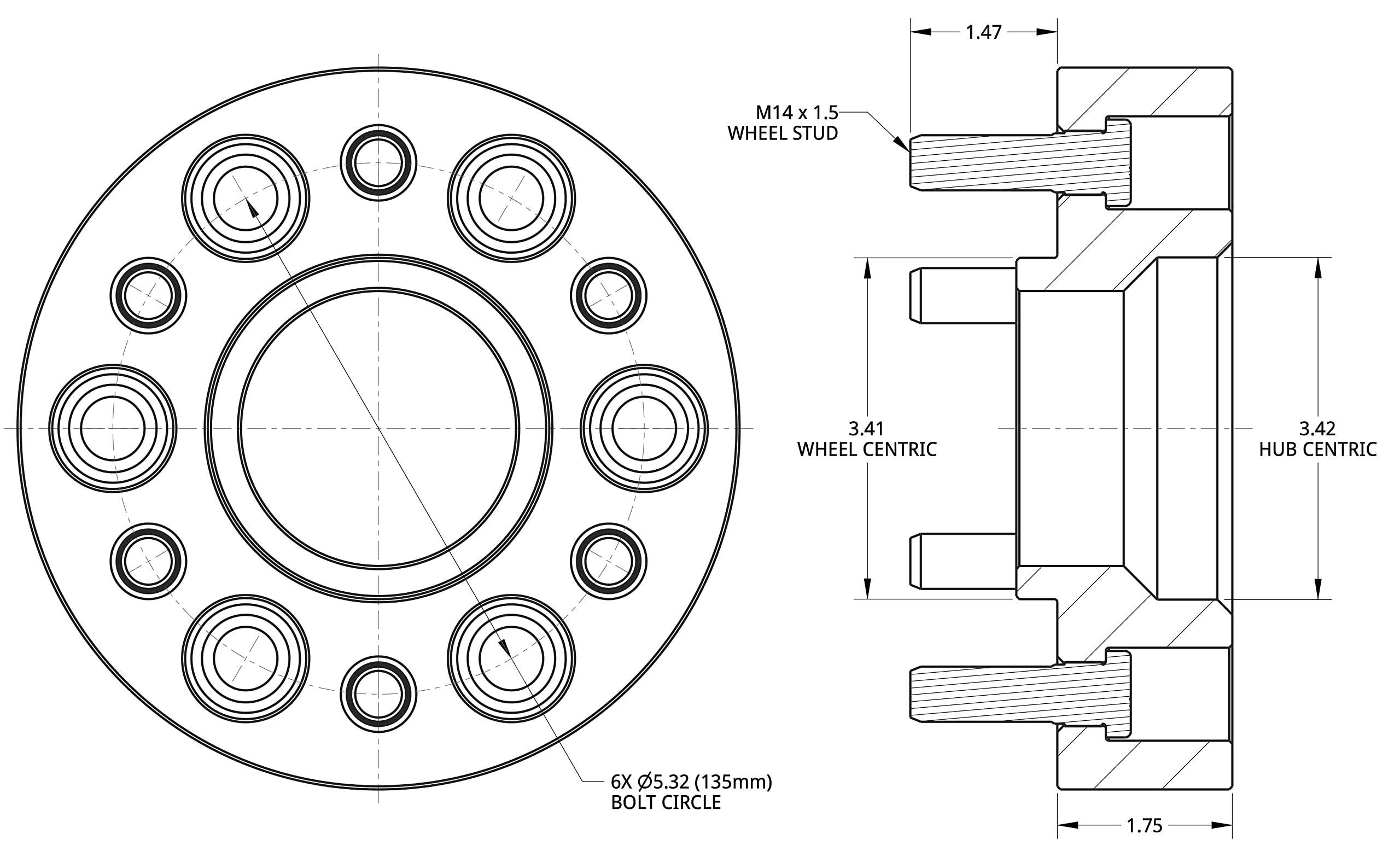 Blue Spidertrax WHS028 Wheel Spacer Kit