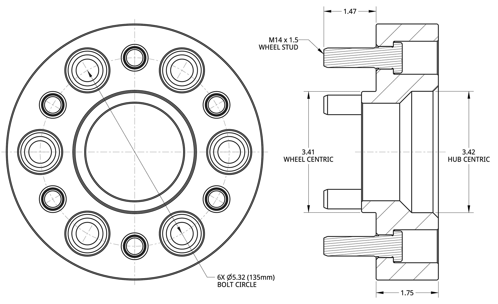 Blue Spidertrax WHS028 Wheel Spacer Kit