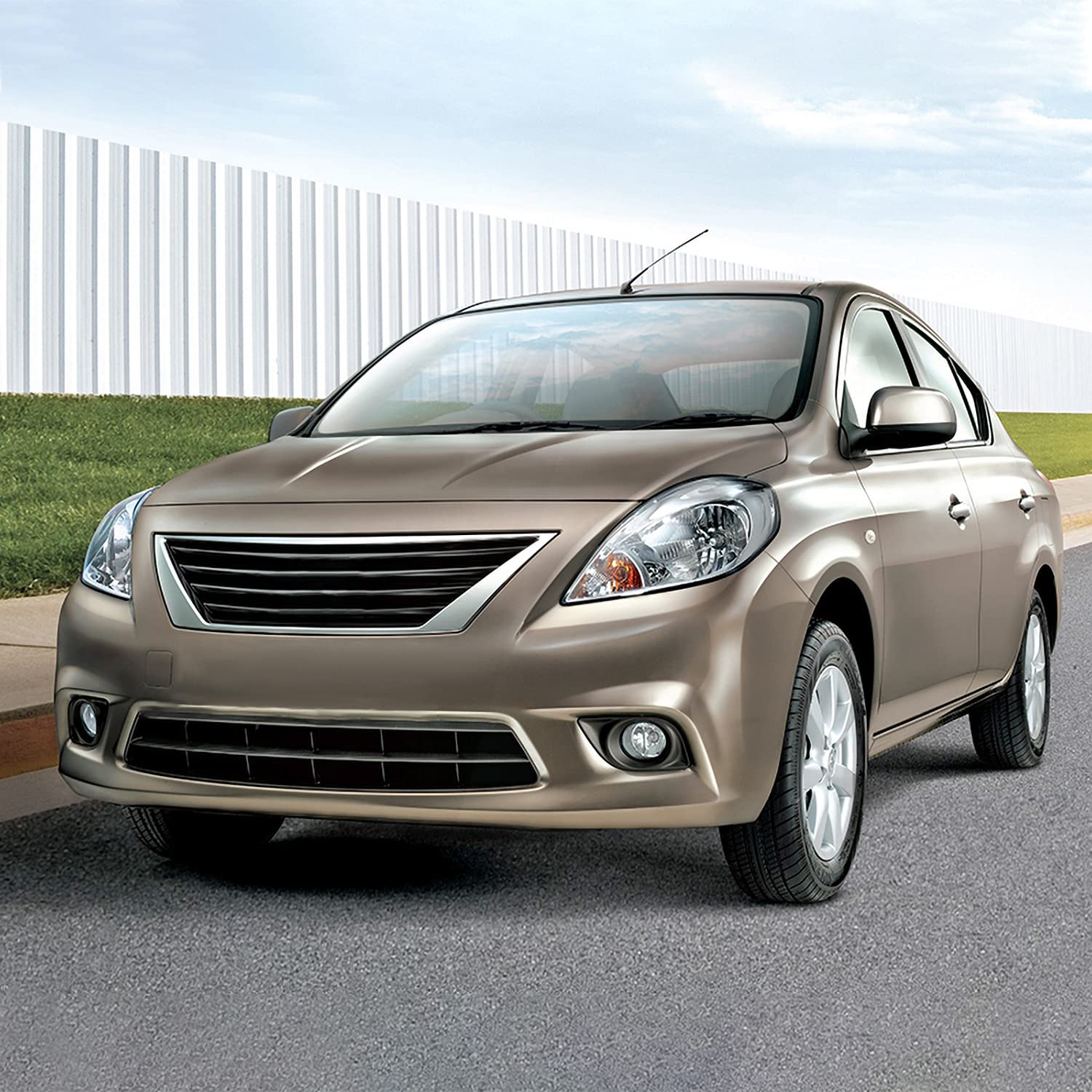 Fog Lights SPEC-D TUNING + H11 Bulbs + Switch Compatible with 2012-2014 Nissan Versa 4Dr, L+R Pair Assembly
