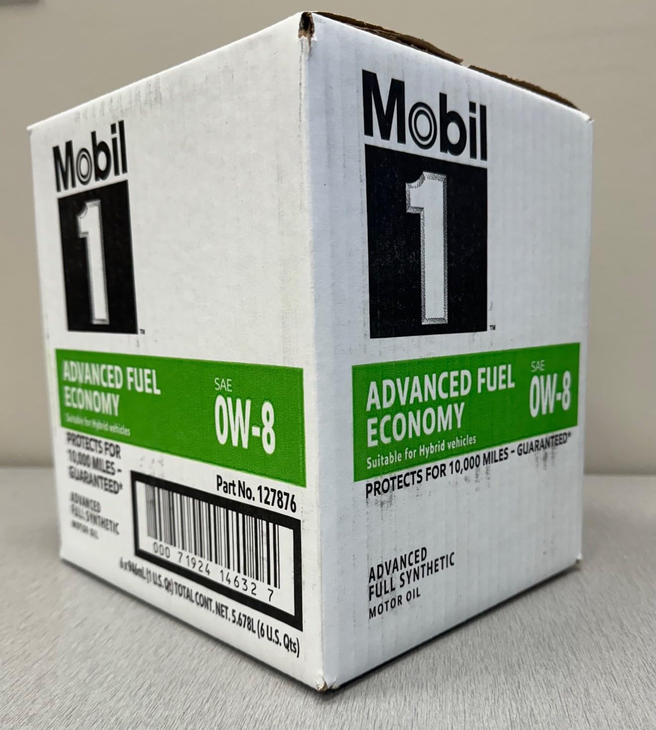Mobil 1 0W-8 Synthetic Motor Oil JASO GLV-1-6 Quarts (1 Case)
