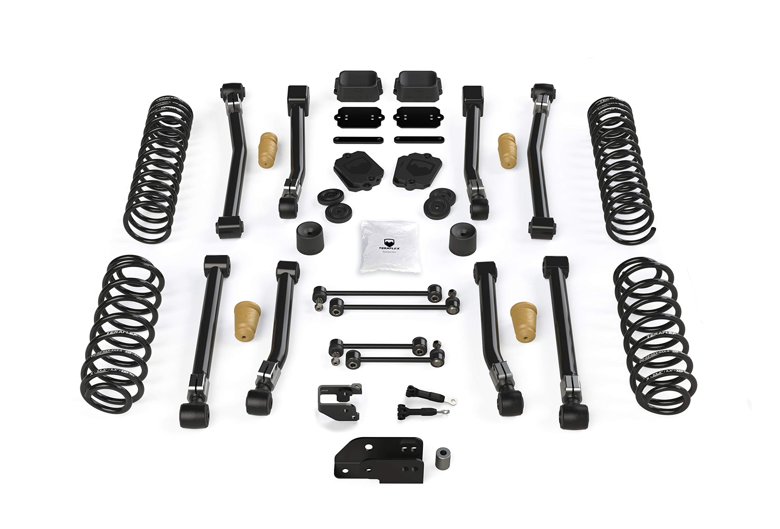 3.5” TeraFlex Alpine CT3 Short Arm Suspension System – JLU 4-Door No Shock Absorbers