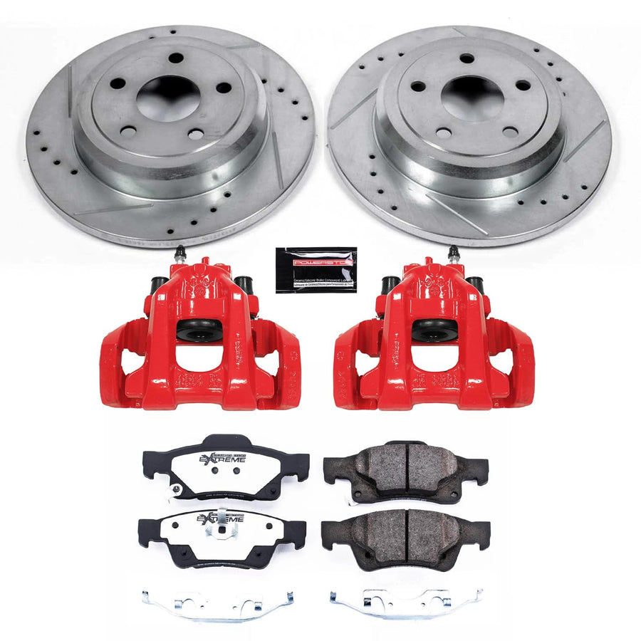 Power Stop Rotor, Pad and Caliper KC5950-36 Brake Kit For Dodge Durango 2011-2020, Jeep Grand Cherokee 2011-2020 [Model Specific]