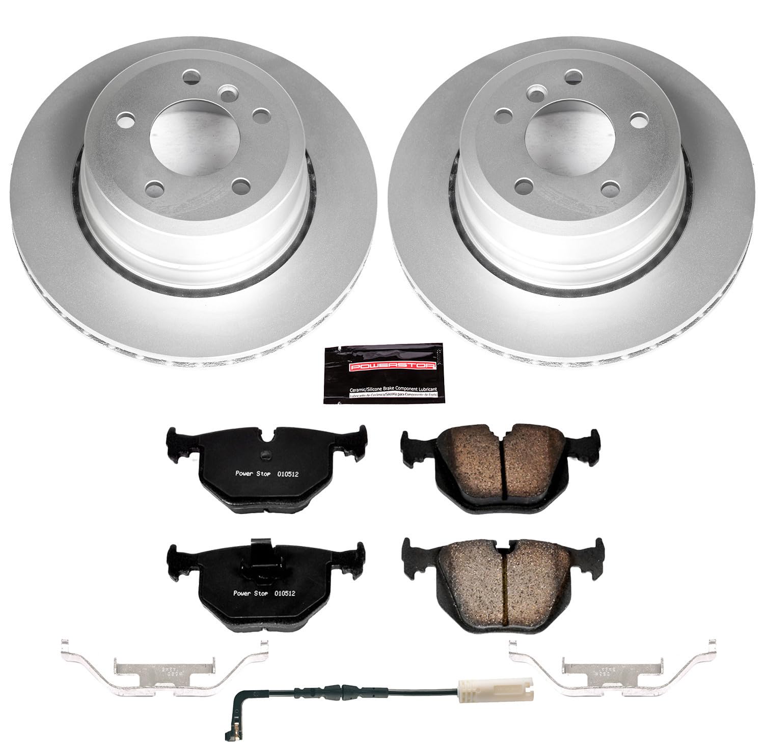Power Stop Z23 CRK5492 Rear Evolution Geomet Coated Brake Kit For BMW 530xi 2006-2007, BMW 535i xDrive 2009-2010, BMW 535xi 2008 [Model Specific]
