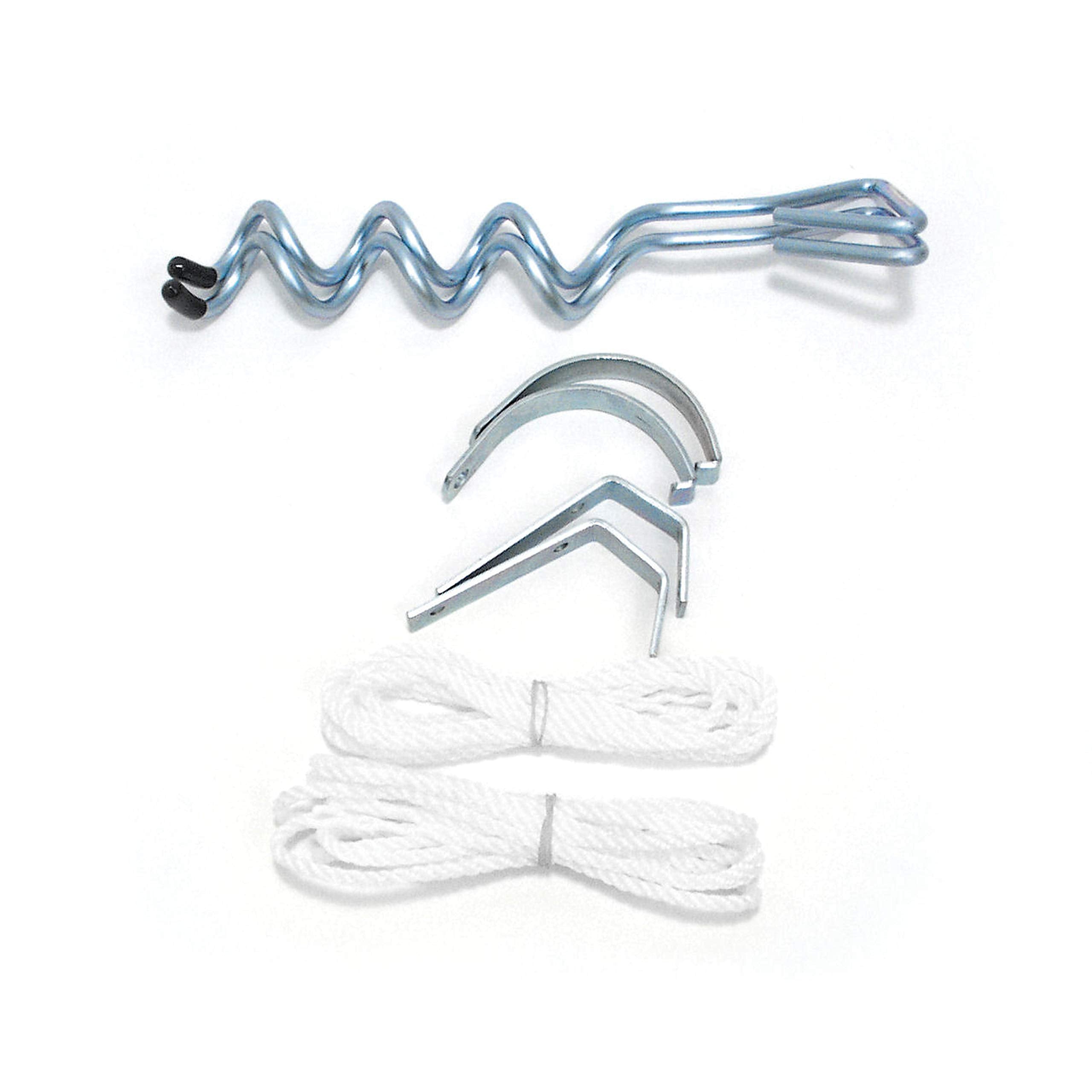 Happy Hook Valterra A30-0200 with Cord and Spiral Stakes, (Set of 2)