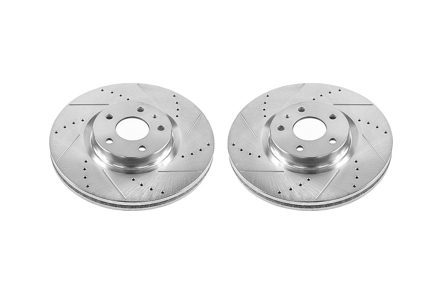 Power Stop AR85165XPR Evolution Front Drilled and Slotted Rotor Pair For Ford Fusion 2013-2020 | Lincoln MKZ 2013-2016/Ford Fusion 2013-2020 | Lincoln MKZ 2013-2016 [Vehicle Specific]