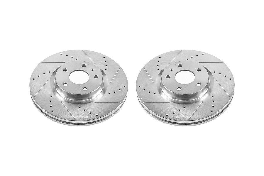 Power Stop AR85165XPR Evolution Front Drilled and Slotted Rotor Pair For Ford Fusion 2013-2020 | Lincoln MKZ 2013-2016/Ford Fusion 2013-2020 | Lincoln MKZ 2013-2016 [Vehicle Specific]