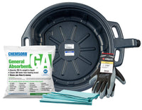 41960MFK Groz No Mess Oil Change Kit with 4-1/4 Gallon Drain Pan