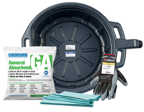 41960MFK Groz No Mess Oil Change Kit with 4-1/4 Gallon Drain Pan