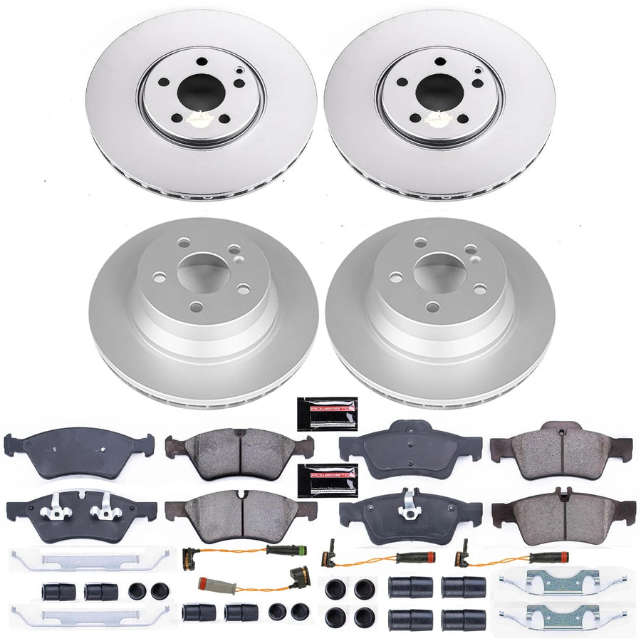 Power Stop Z23 Evolution Sport Geomet Coated Brake Kit Front & Rear For Mercedes-Benz E500 2006 [Model Specific]