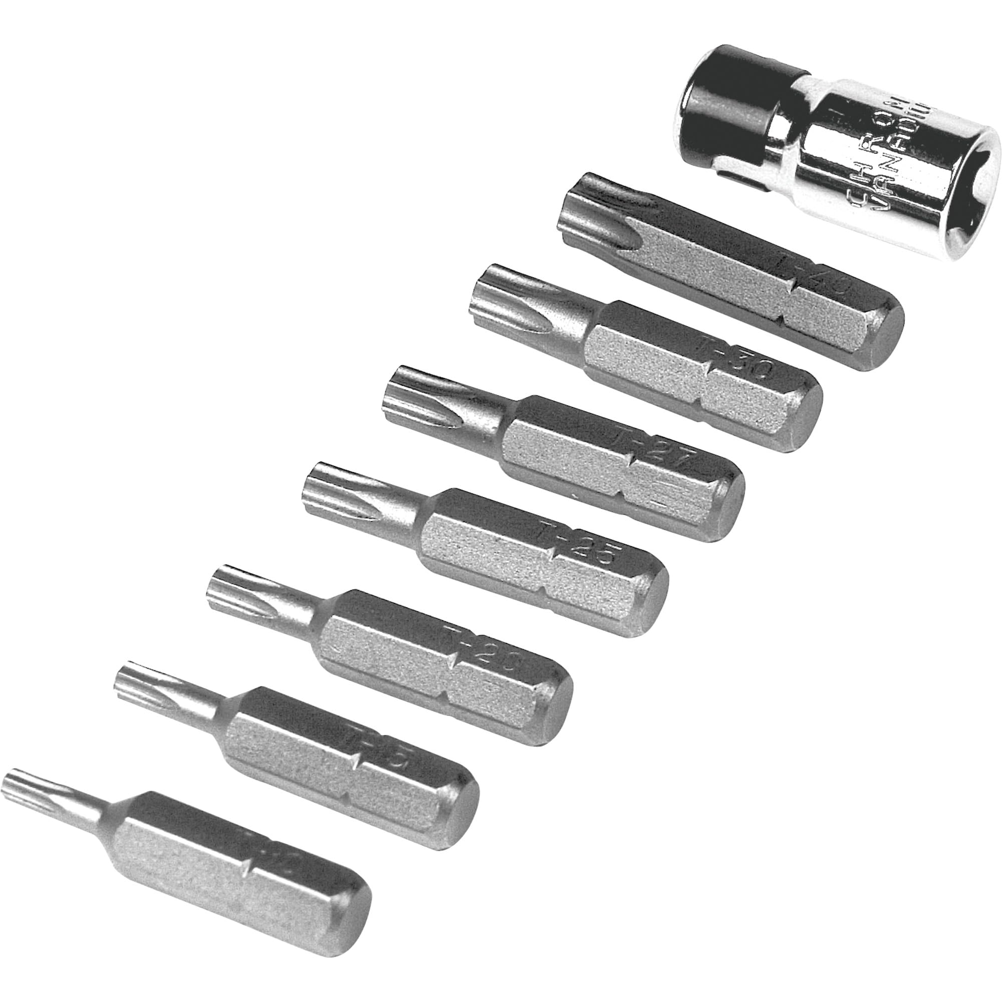 8-Piece Performance Tool W1386 Tamper Resistant Star Bit Set