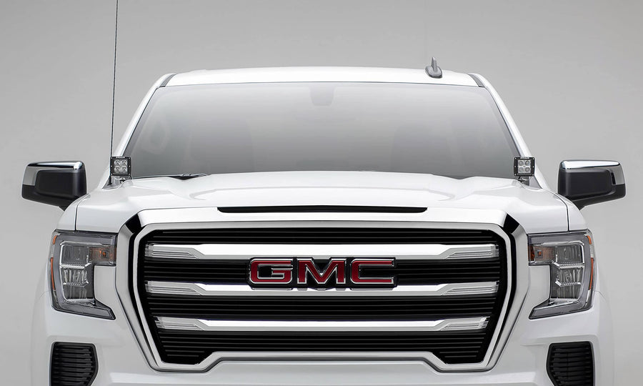 GMC Sierra 1500 2019-2021 Billet Grille, Black, Aluminum, 5 Pc, Overlay - PN #21213B
