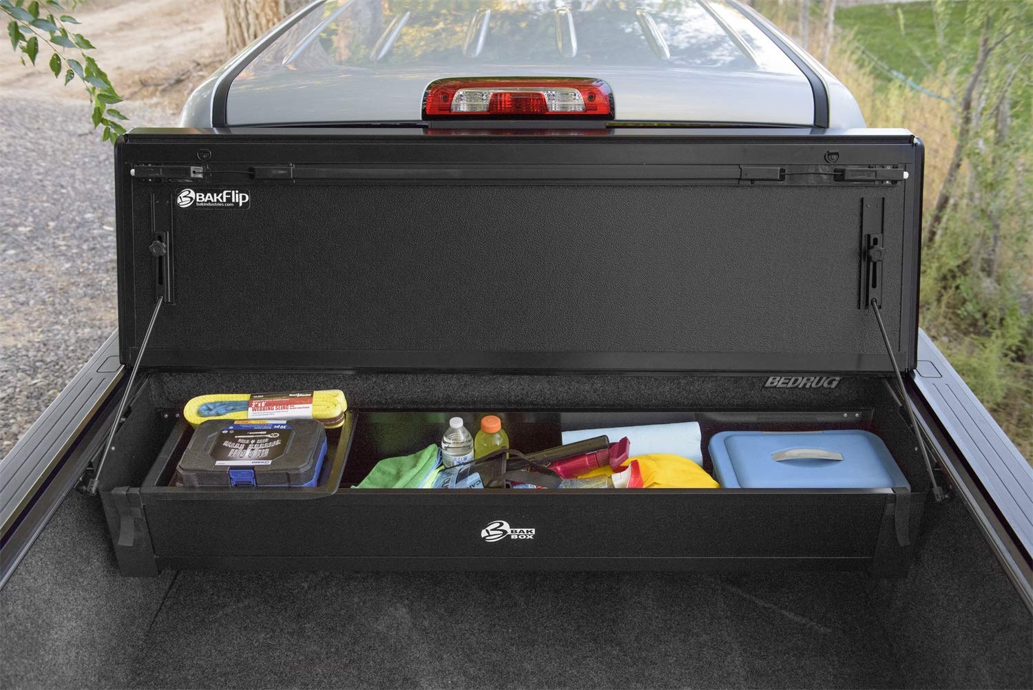 BAK BAKBox 2 Fold-Away Utility Box | RealTruck | 92504 | Fits 2004 - 2015 Nissan Titan (All Beds)