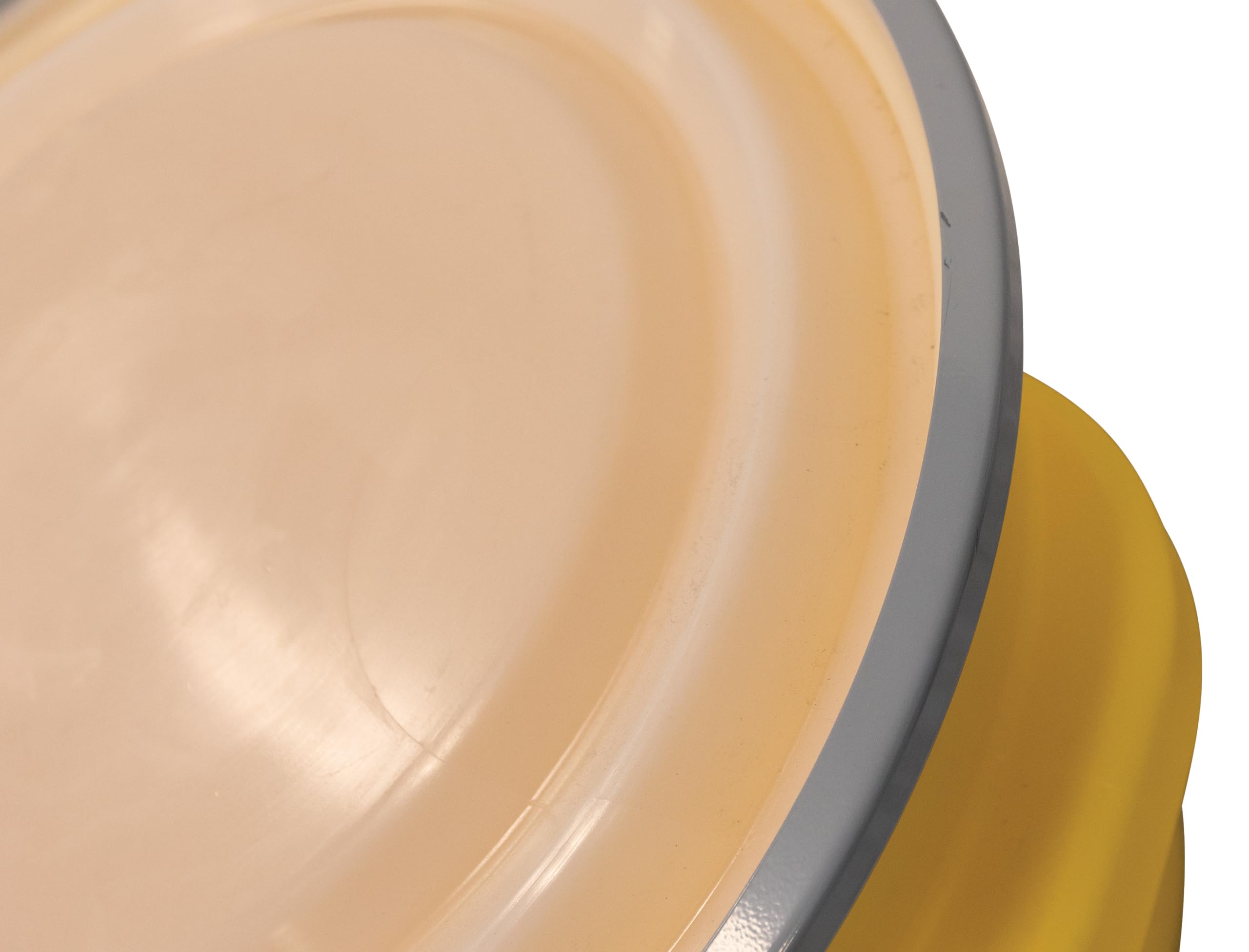 20 Gallon Eagle Plastic Drum with Lid, Metal Lever-Lock, 20.4"x20.9", Salvage Drum Made of Durable, Lightweight HDPE, Withstands Weather and Chemicals, Made in USA, Yellow, 1654