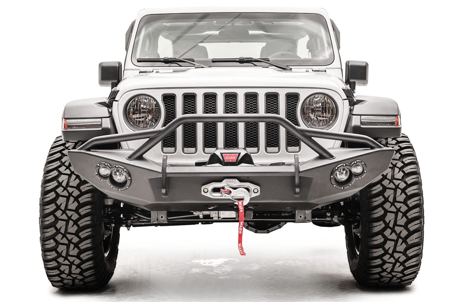 Wrangler Jl 18-C Winch Bumper with Pre-Runner Grill Guard Bare Steel