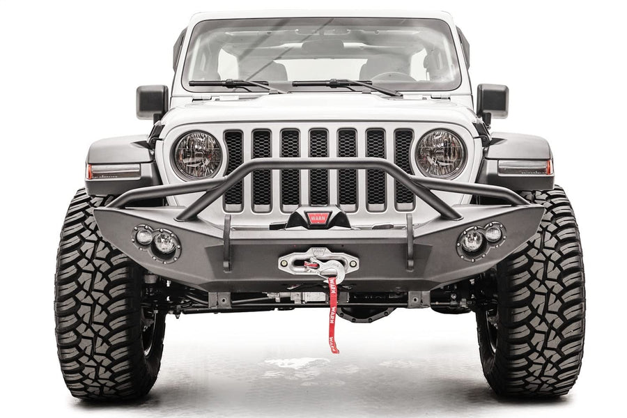 Wrangler Jl 18-C Winch Bumper with Pre-Runner Grill Guard Bare Steel