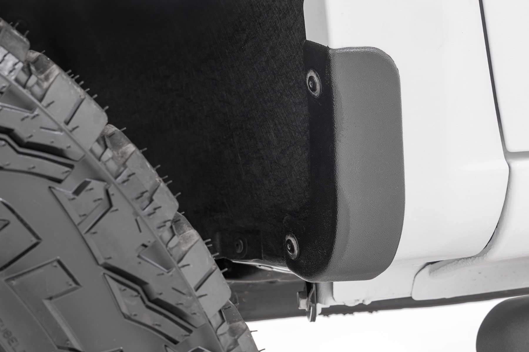 Mud Flap Delete Rough Country for Chevy Silverado 1500 (2019-2026)- Heavy-Duty Tri-Blend ABS, Easy Install, Includes Front & Rear Deletes