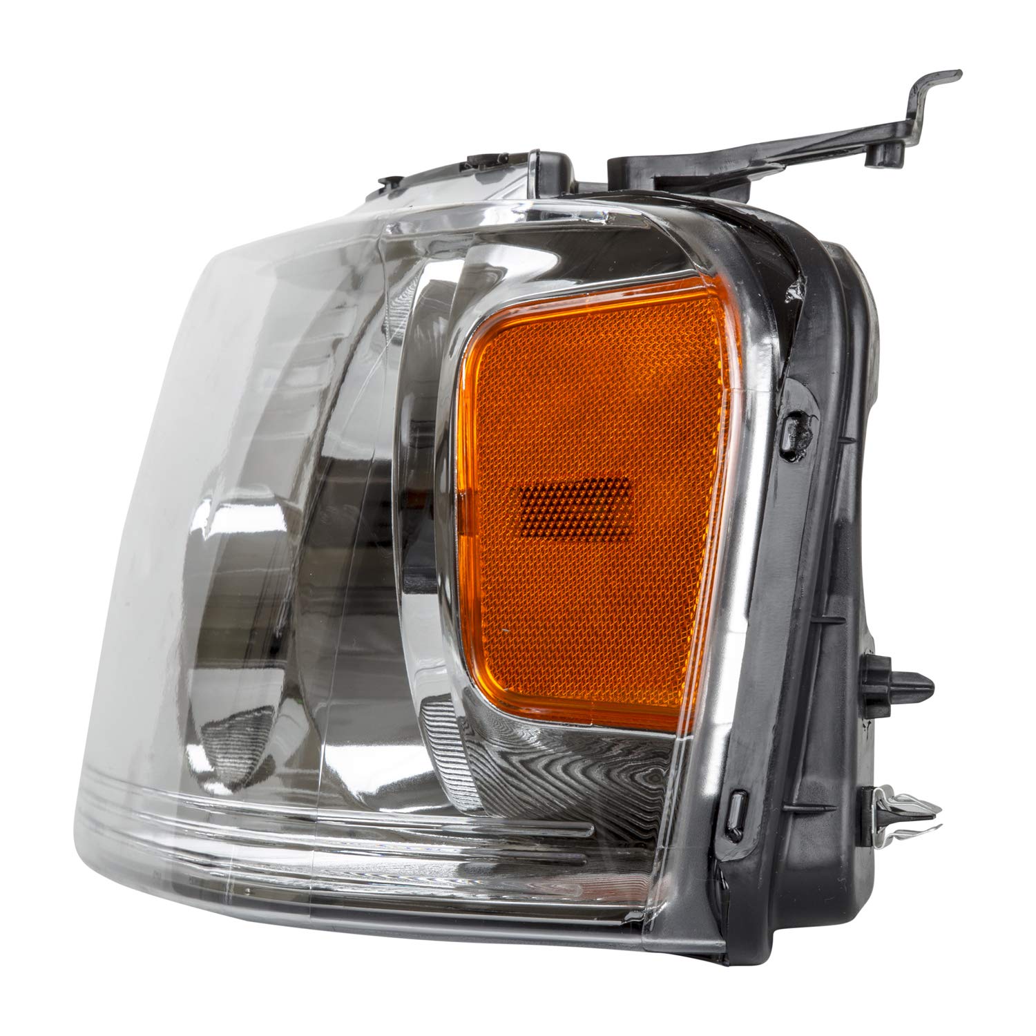 Left TYC Headlight Assembly Compatible with 2004-2008 Ford F- Series Pickup (Hvy Dty)