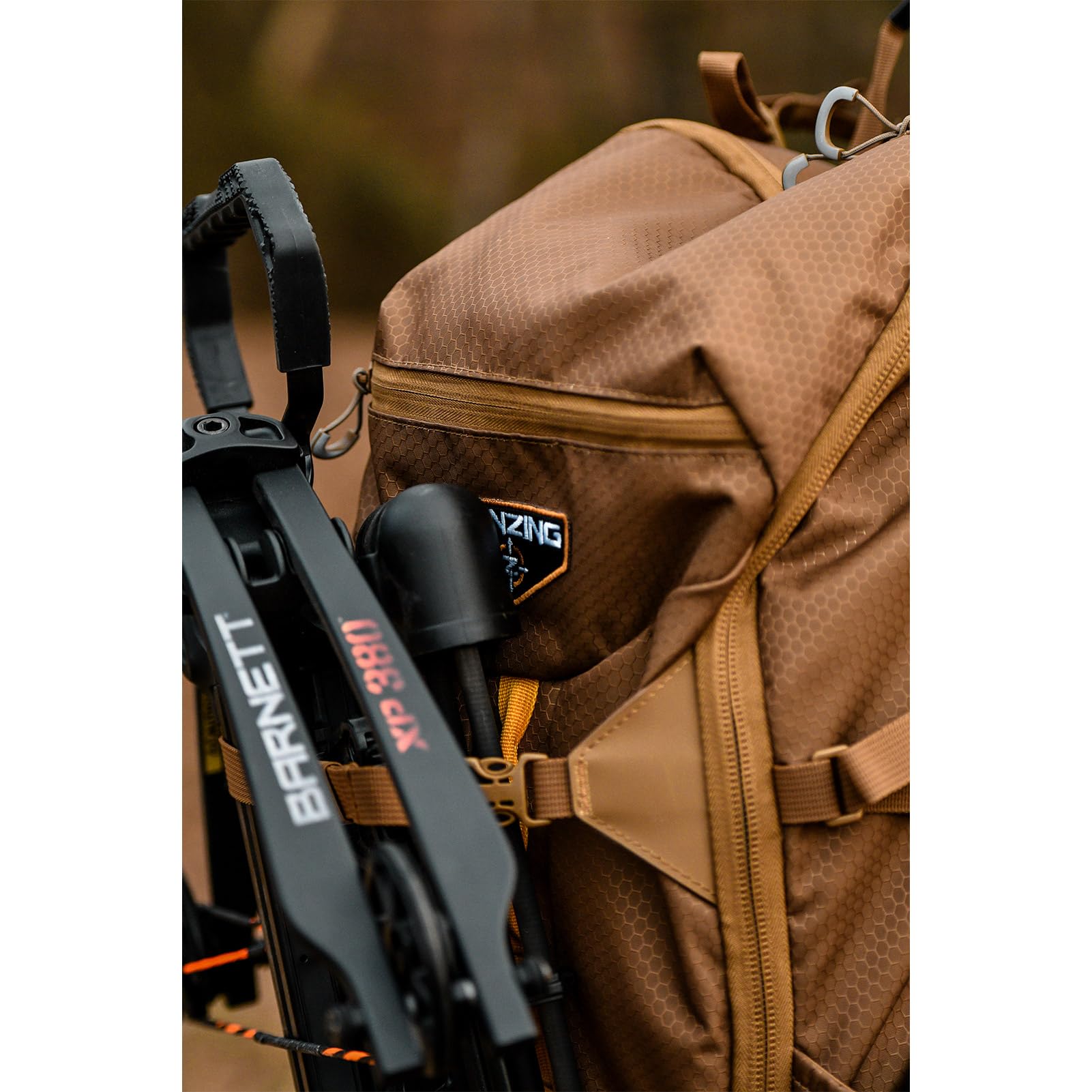 Whitetail TENZING 2100 Day Pack, Buckskin Tan Hydration Bladder Compatible Durable Camo Backpack with 4 Compartments & 15 Organizational Pockets for Hunting Gear and Equipment