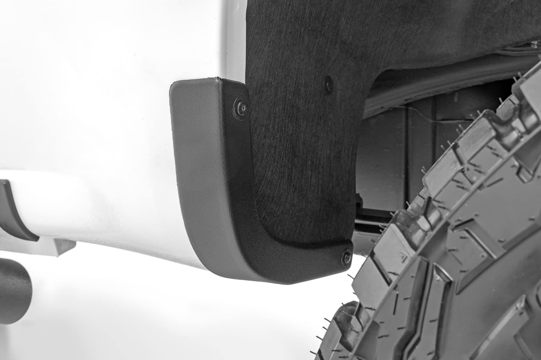 Mud Flap Delete Rough Country for Chevy Silverado 1500 (2019-2026)- Heavy-Duty Tri-Blend ABS, Easy Install, Includes Front & Rear Deletes