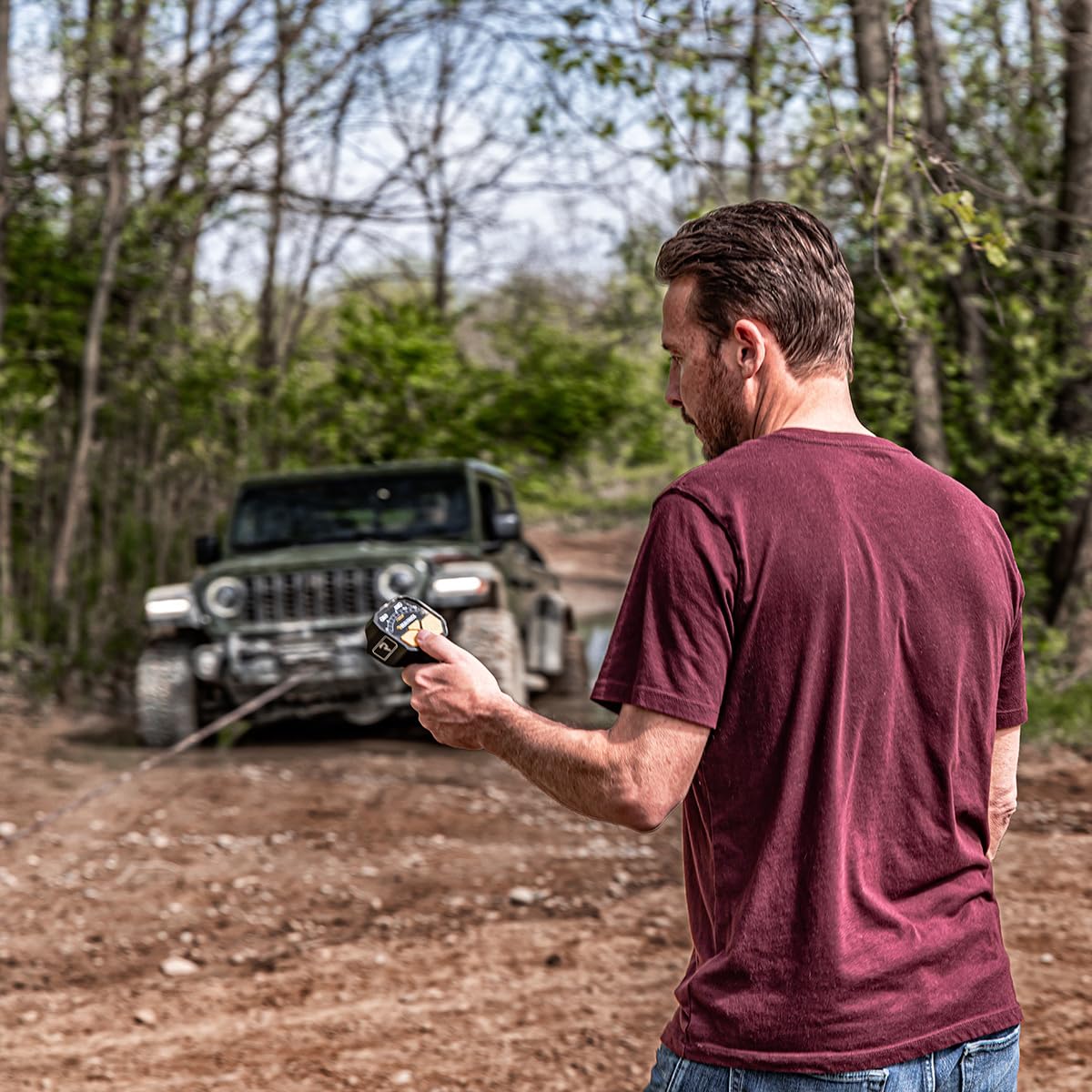 Go Rhino Traction Recovery RealTruck | 10K Winch - Universal Fitment | XG-W10000KB