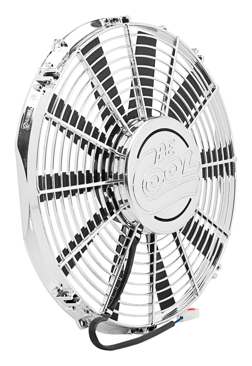 Be Cool Show & Go 75111 11" Chrome Puller Fan with Billet Cover