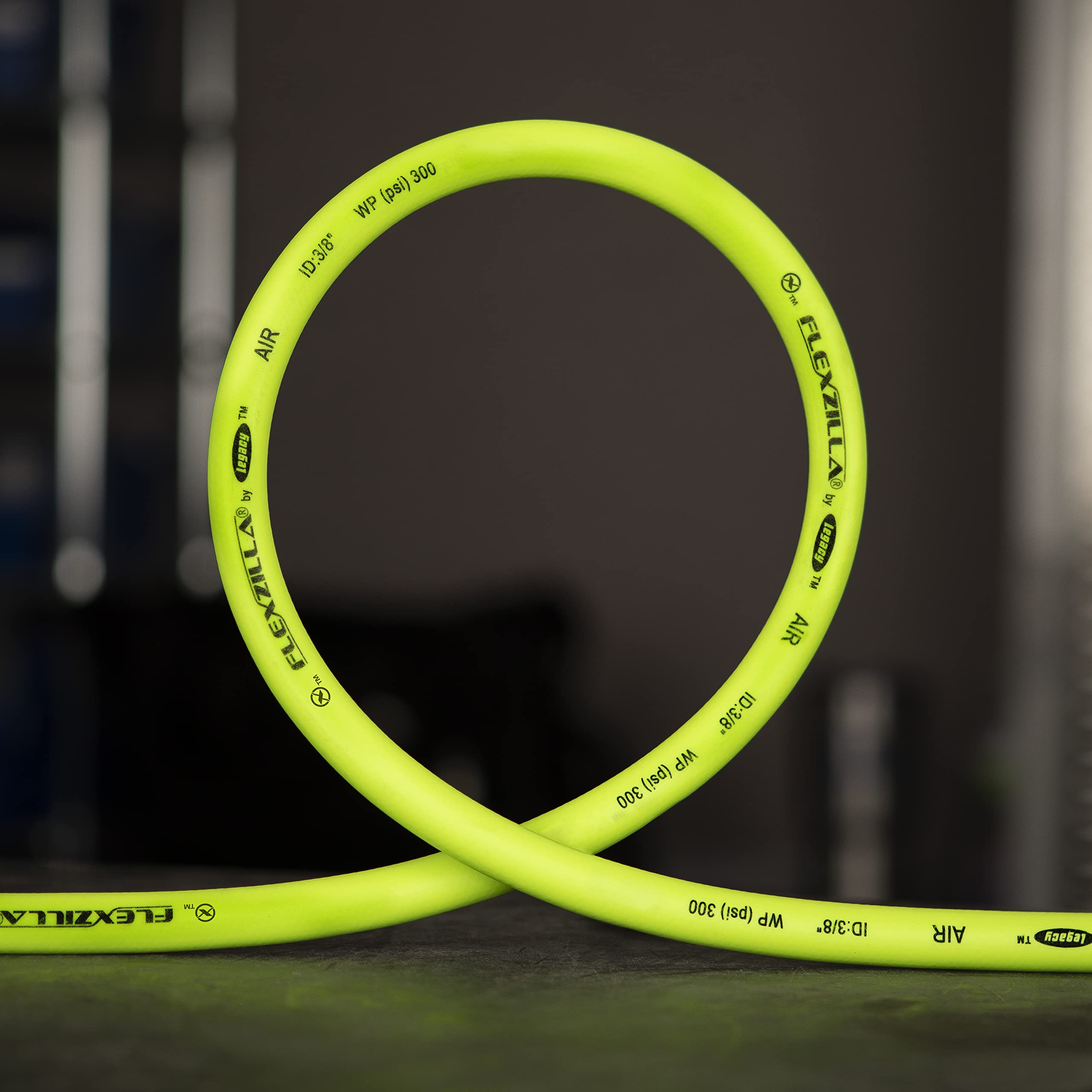 1/4 in. Flexzilla Pro Air Hose, 25 ft., Heavy Duty, Lightweight, Hybrid, ZillaGreen - HFZP1425YW2