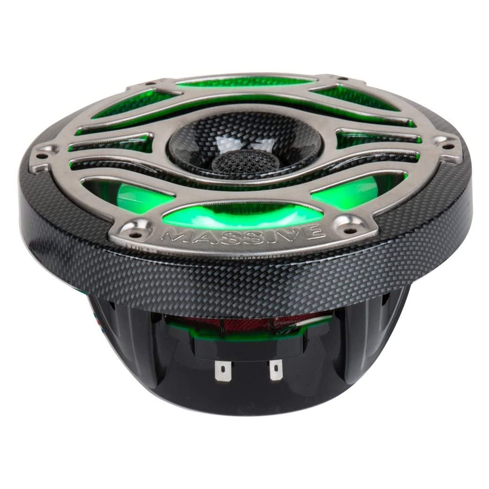 6.5” Marine Grade Coaxial Speakers Massive Audio T65S | 200W RMS / 400W Max, IP65 Rated, UV & Water Resistant, High-Fidelity Sound for Boats, UTV, ATV & Outdoor Audio Systems