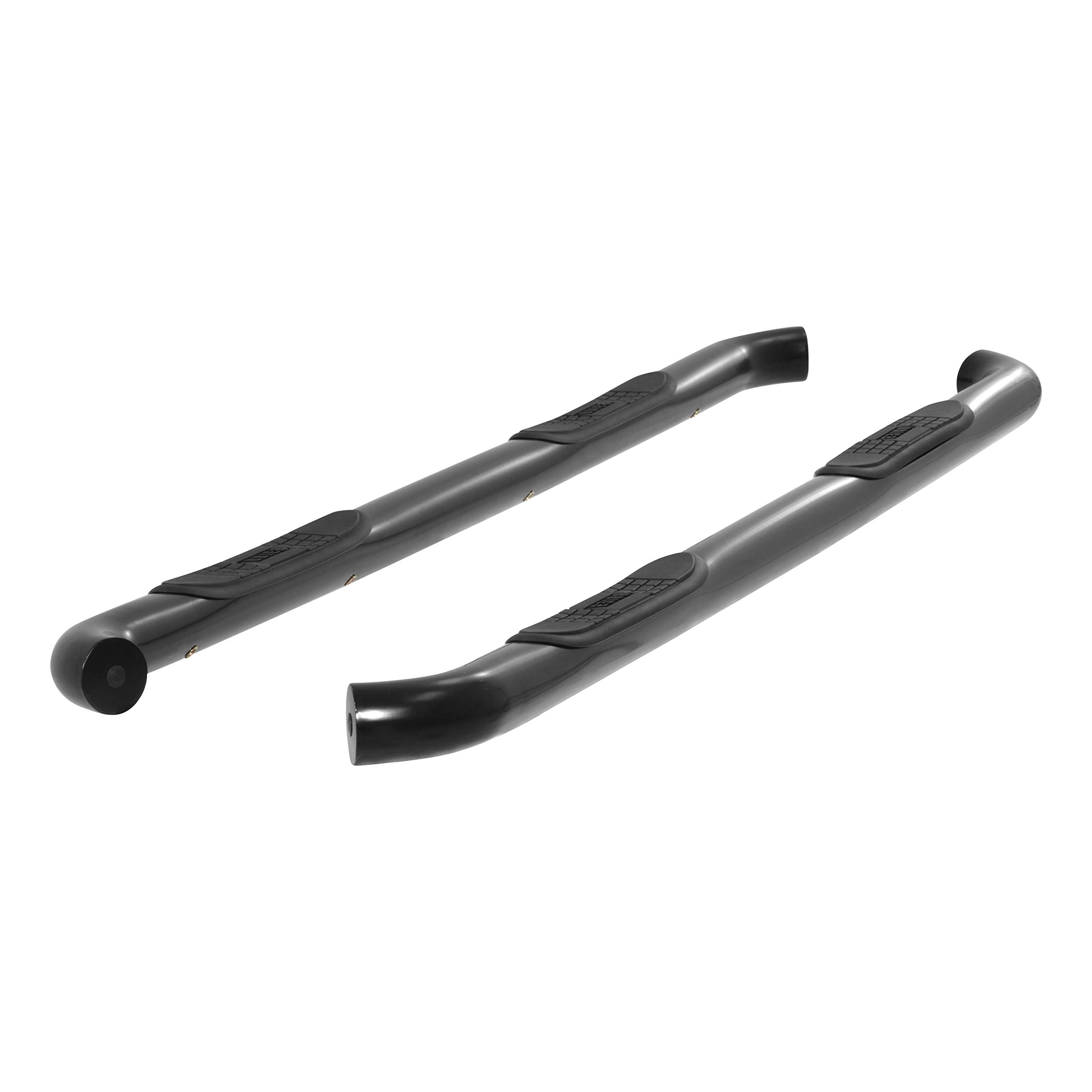 3-Inch Round Black Stainless Steel ARIES Nerf Bars, No-Drill, Fits Select Chevrolet Silverado, GMC Sierra 1500, 2500, 3500 HD